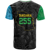 Tanzania 255 T Shirt African Mix Pattern Flag Motif - Wonder Print Shop