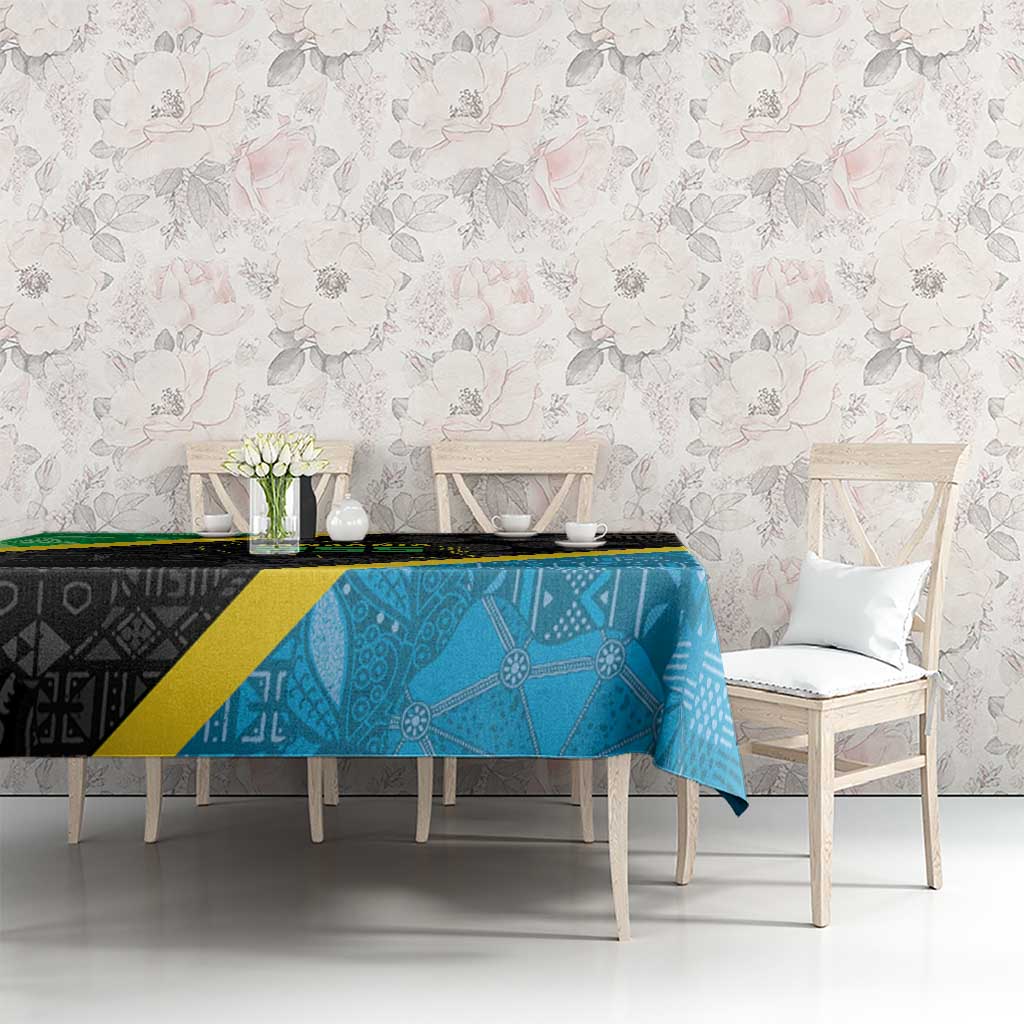 Tanzania 255 Tablecloth African Mix Pattern Flag Motif - Wonder Print Shop