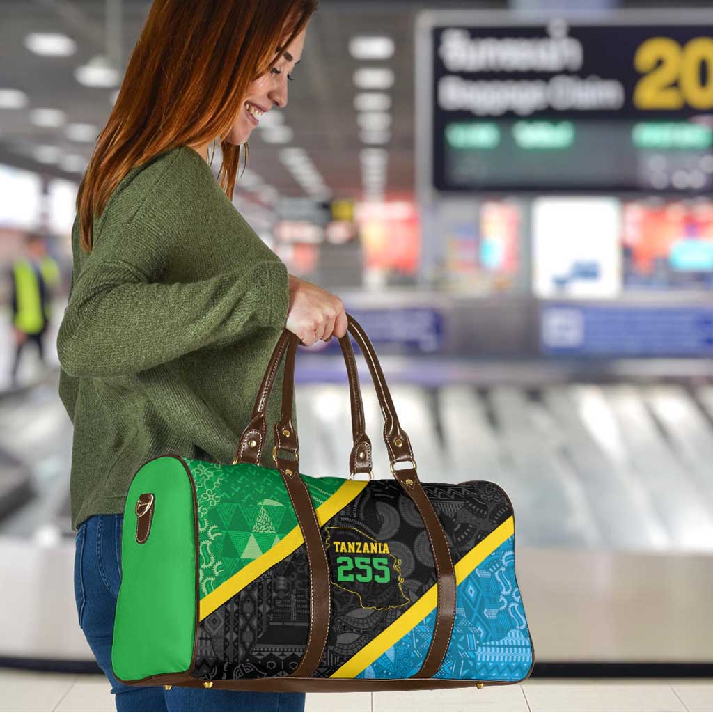 Tanzania 255 Travel Bag African Mix Pattern Flag Motif - Wonder Print Shop