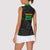 Tanzania 255 Women Sleeveless Polo Shirt African Mix Pattern Flag Motif - Wonder Print Shop