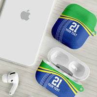 Tanzania Cricket Custom AirPods Case The Cows Tanzania Pattern - Wonder Print Shop