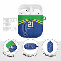 Tanzania Cricket Custom AirPods Case The Cows Tanzania Pattern - Wonder Print Shop