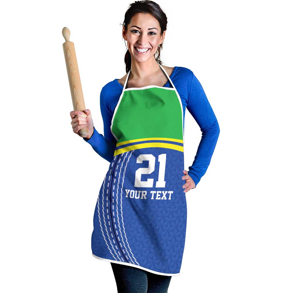 Tanzania Cricket Custom Apron The Cows Tanzania Pattern - Wonder Print Shop