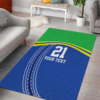 Tanzania Cricket Custom Area Rug The Cows Tanzania Pattern - Wonder Print Shop
