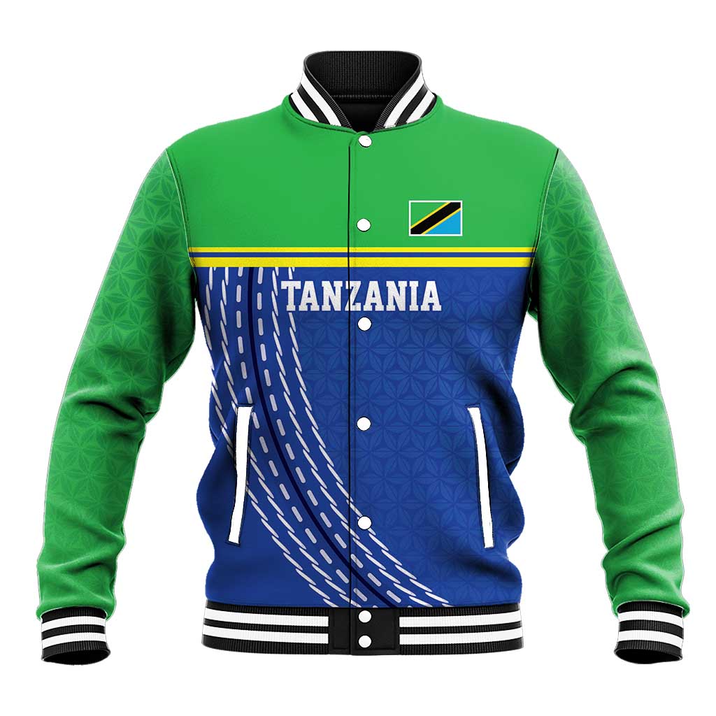 Tanzania Cricket Custom Baseball Jacket The Cows Tanzania Pattern - Wonder Print Shop