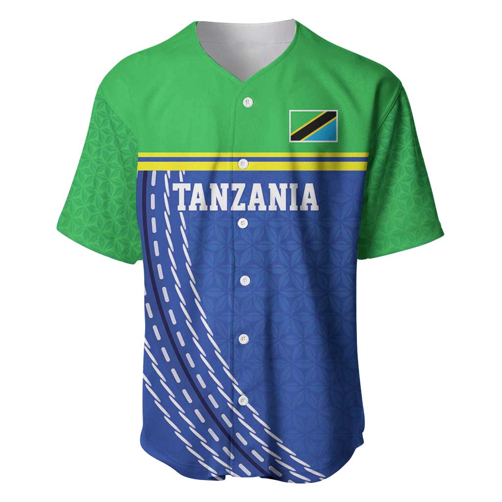 Tanzania Cricket Custom Baseball Jersey The Cows Tanzania Pattern - Wonder Print Shop