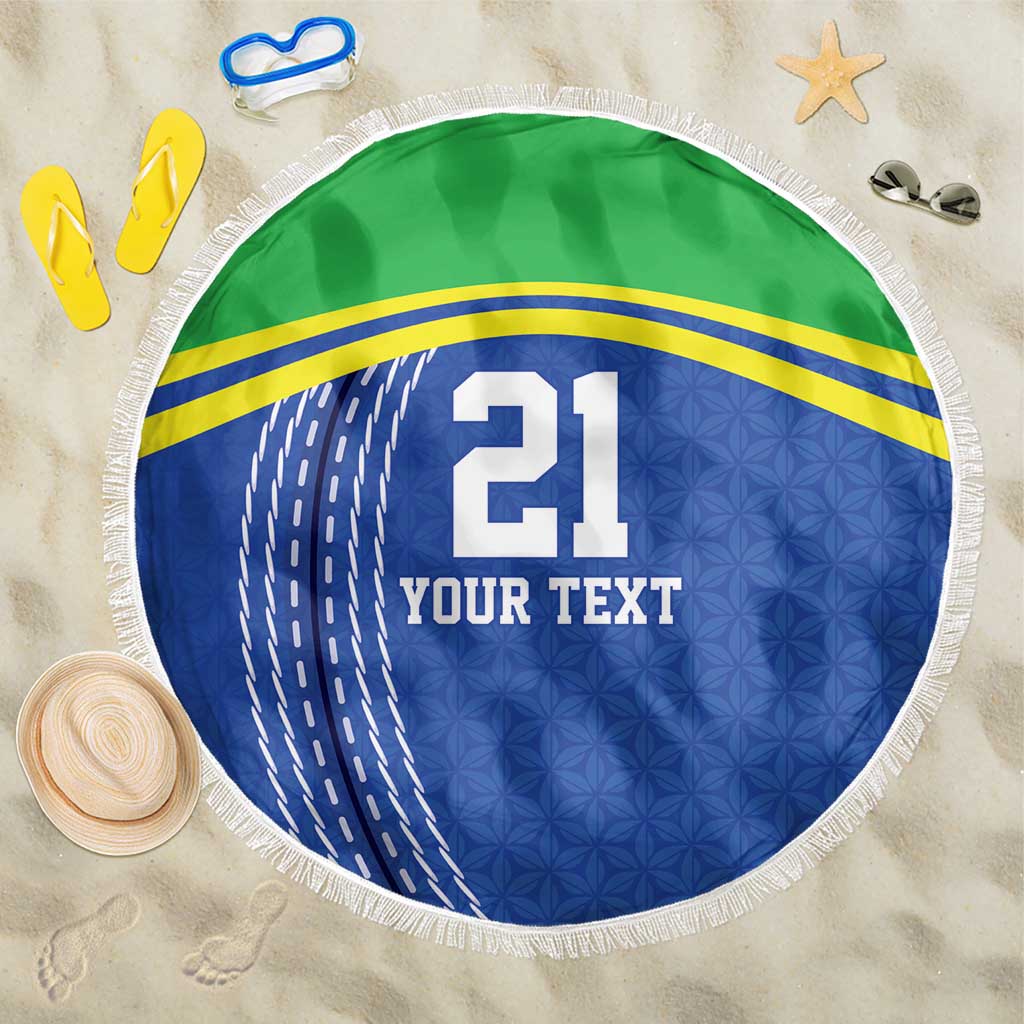 Tanzania Cricket Custom Beach Blanket The Cows Tanzania Pattern - Wonder Print Shop