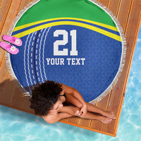 Tanzania Cricket Custom Beach Blanket The Cows Tanzania Pattern - Wonder Print Shop