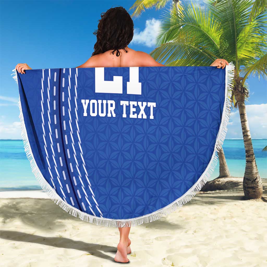 Tanzania Cricket Custom Beach Blanket The Cows Tanzania Pattern - Wonder Print Shop