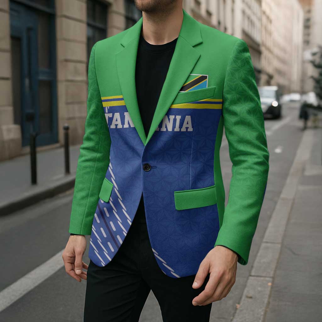 Tanzania Cricket Custom Blazer The Cows Tanzania Pattern - Wonder Print Shop