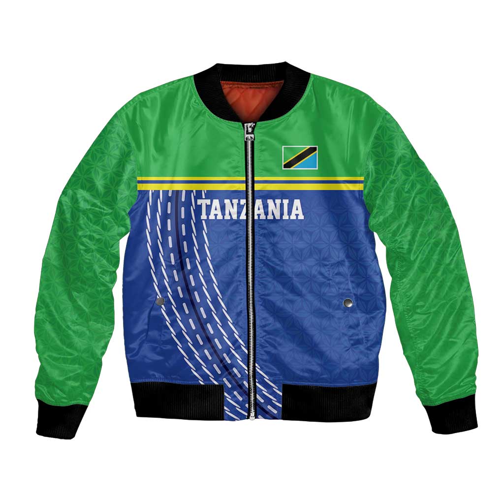 Tanzania Cricket Custom Bomber Jacket The Cows Tanzania Pattern - Wonder Print Shop