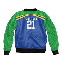 Tanzania Cricket Custom Bomber Jacket The Cows Tanzania Pattern - Wonder Print Shop