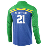 Tanzania Cricket Custom Button Sweatshirt The Cows Tanzania Pattern - Wonder Print Shop