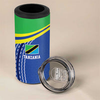 Tanzania Cricket Custom 4 in 1 Can Cooler Tumbler The Cows Tanzania Pattern - Wonder Print Shop