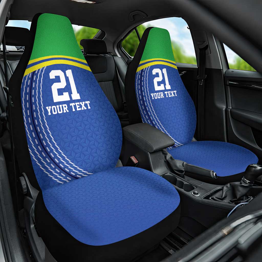 Tanzania Cricket Custom Car Seat Cover The Cows Tanzania Pattern - Wonder Print Shop