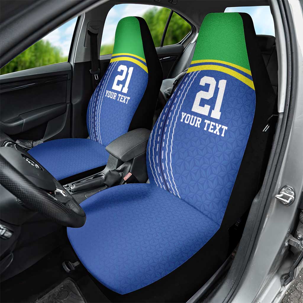 Tanzania Cricket Custom Car Seat Cover The Cows Tanzania Pattern - Wonder Print Shop