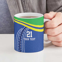 Tanzania Cricket Custom Ceramic Mug The Cows Tanzania Pattern - Wonder Print Shop