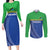 Tanzania Cricket Custom Couples Matching Long Sleeve Bodycon Dress and Long Sleeve Button Shirt The Cows Tanzania Pattern - Wonder Print Shop