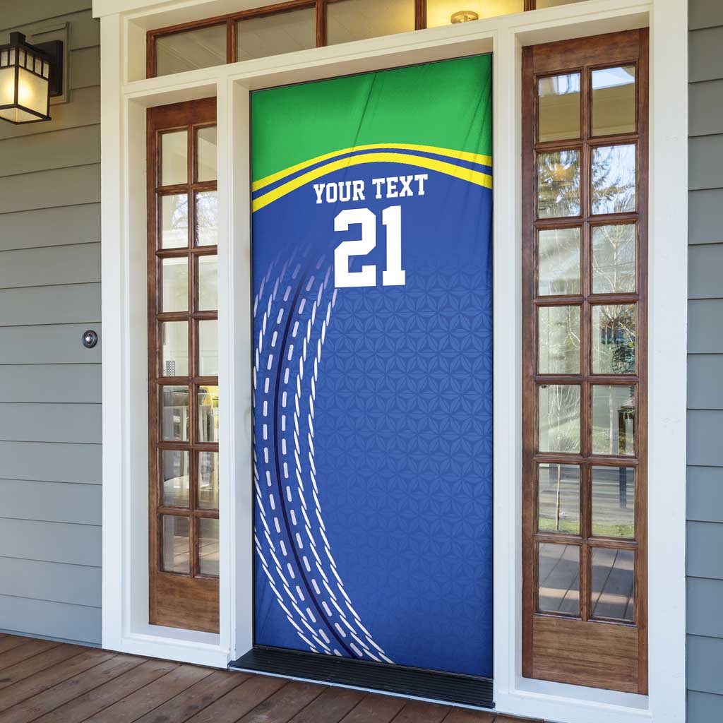 Tanzania Cricket Custom Door Cover The Cows Tanzania Pattern - Wonder Print Shop