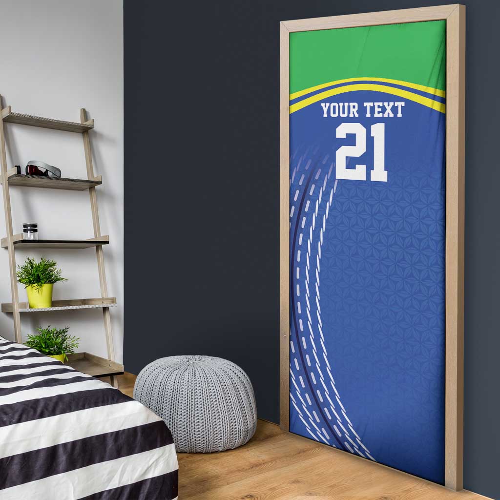 Tanzania Cricket Custom Door Cover The Cows Tanzania Pattern - Wonder Print Shop