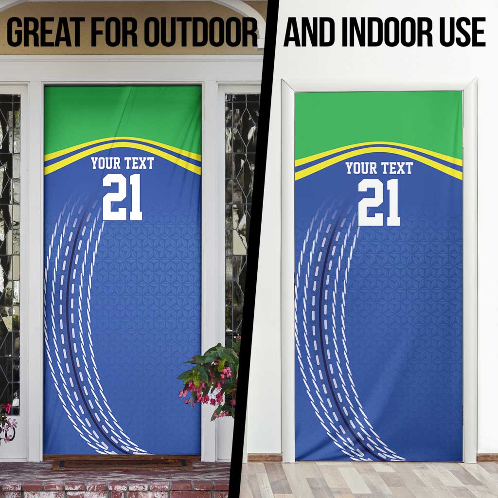 Tanzania Cricket Custom Door Cover The Cows Tanzania Pattern - Wonder Print Shop