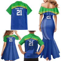 Tanzania Cricket Custom Family Matching Mermaid Dress and Hawaiian Shirt The Cows Tanzania Pattern - Wonder Print Shop