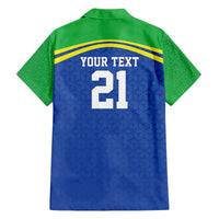 Tanzania Cricket Custom Family Matching Off The Shoulder Long Sleeve Dress and Hawaiian Shirt The Cows Tanzania Pattern - Wonder Print Shop