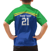 Tanzania Cricket Custom Family Matching Off Shoulder Short Dress and Hawaiian Shirt The Cows Tanzania Pattern - Wonder Print Shop