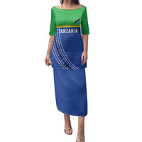 Tanzania Cricket Custom Family Matching Puletasi and Hawaiian Shirt The Cows Tanzania Pattern - Wonder Print Shop