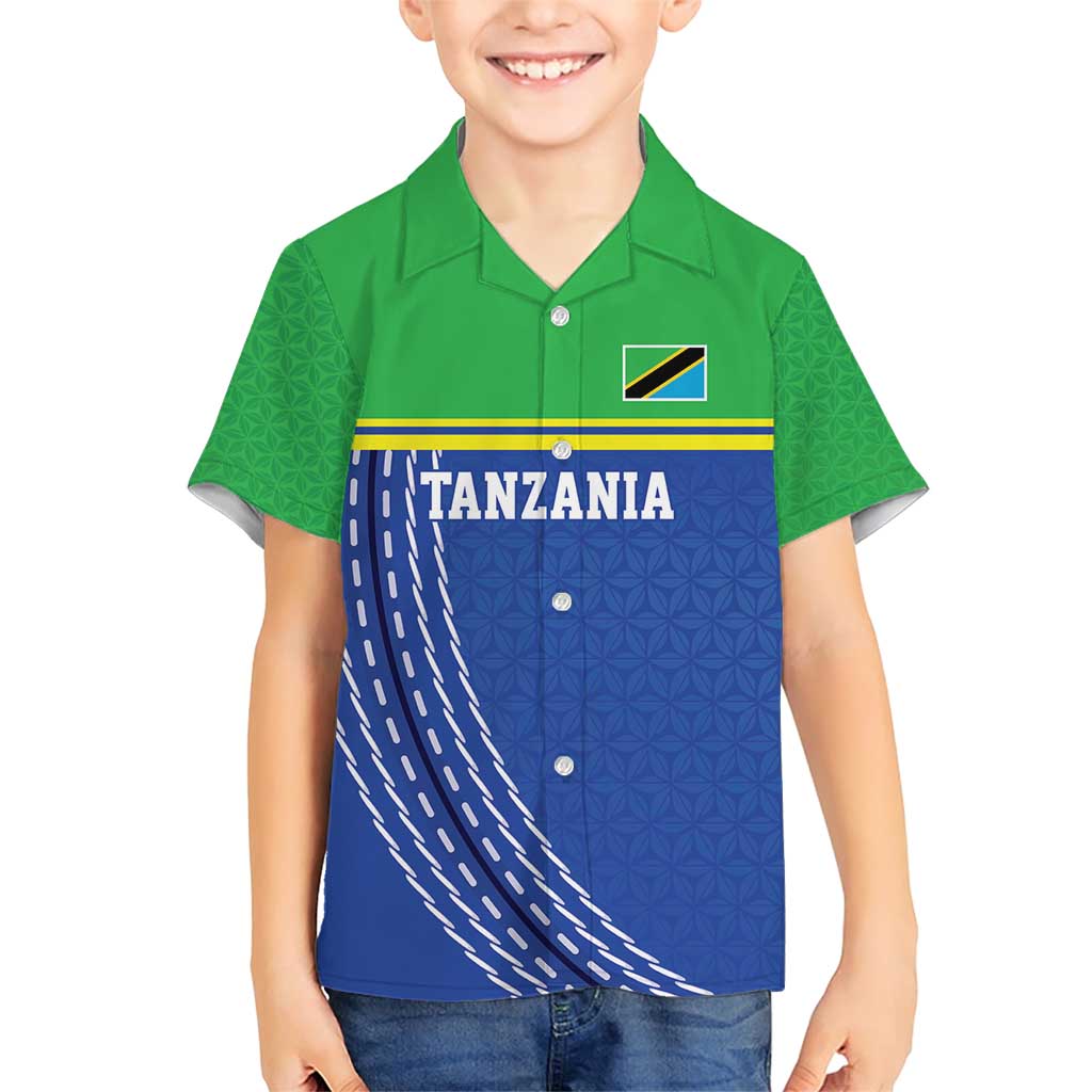 Tanzania Cricket Custom Family Matching Short Sleeve Bodycon Dress and Hawaiian Shirt The Cows Tanzania Pattern - Wonder Print Shop