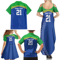 Tanzania Cricket Custom Family Matching Summer Maxi Dress and Hawaiian Shirt The Cows Tanzania Pattern - Wonder Print Shop