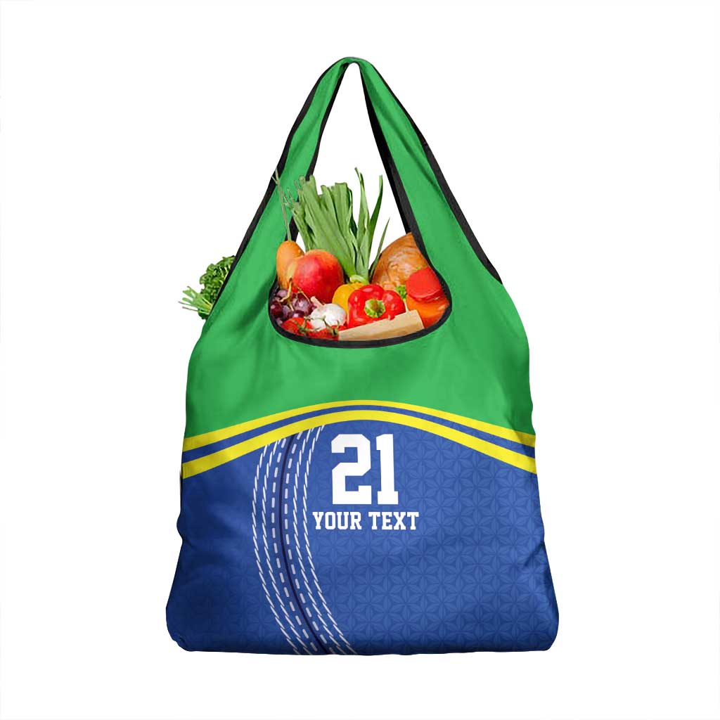 Tanzania Cricket Custom Grocery Bag The Cows Tanzania Pattern - Wonder Print Shop