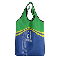 Tanzania Cricket Custom Grocery Bag The Cows Tanzania Pattern - Wonder Print Shop