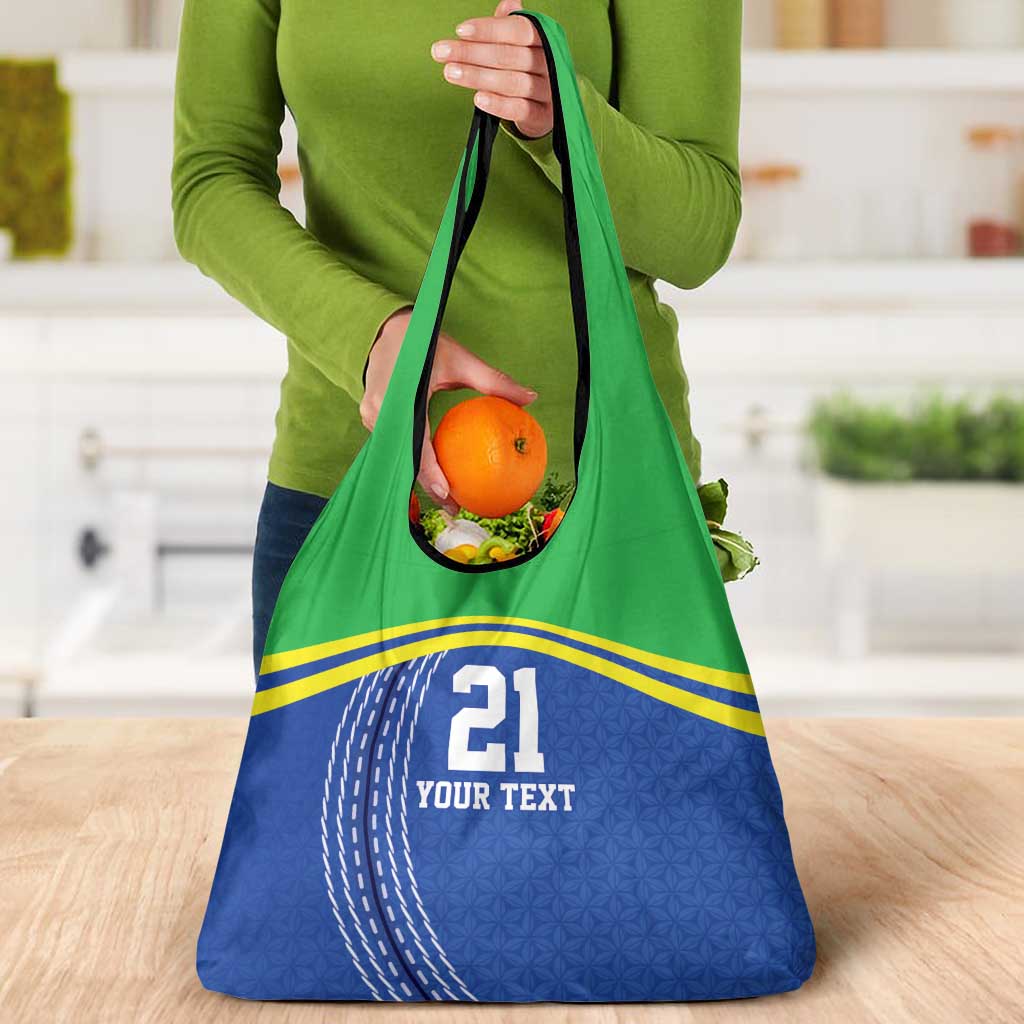 Tanzania Cricket Custom Grocery Bag The Cows Tanzania Pattern - Wonder Print Shop