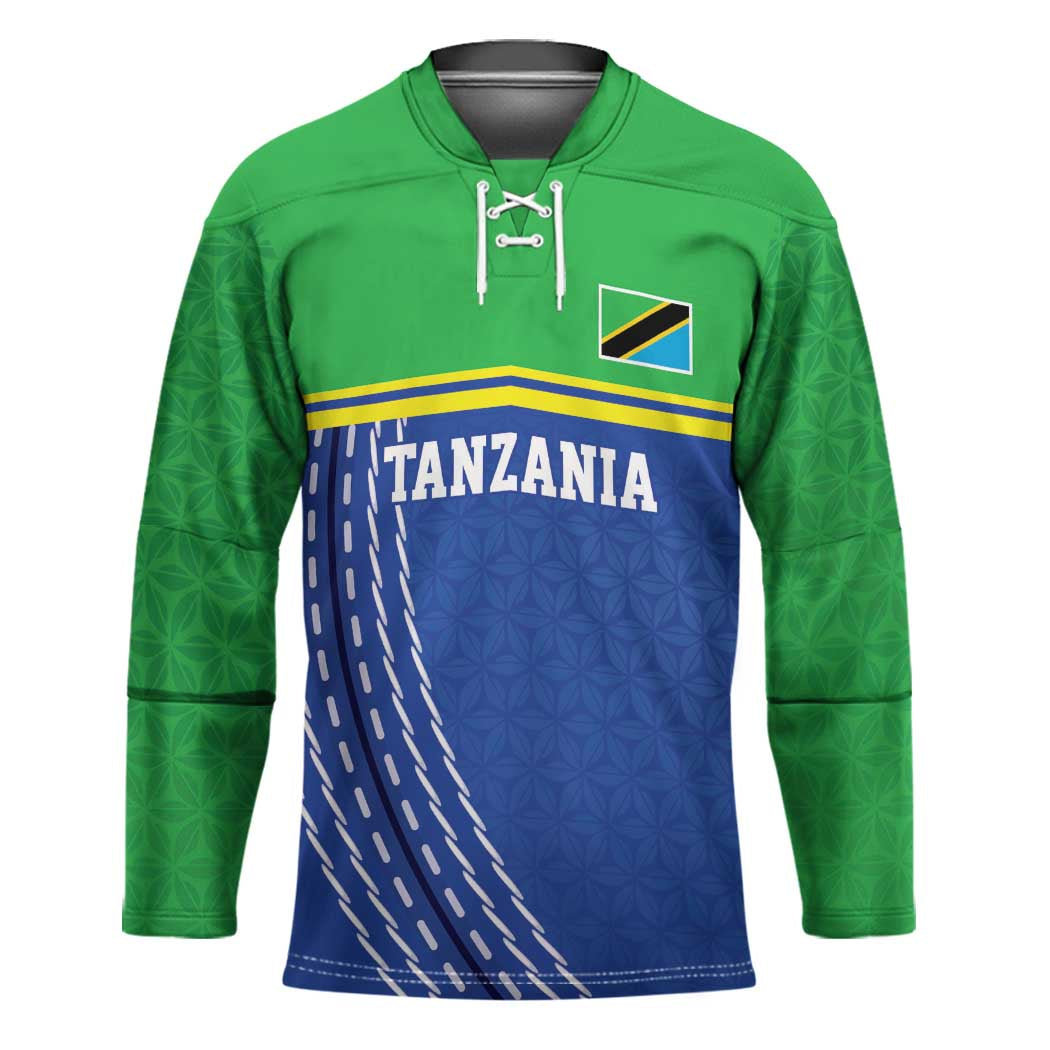 Tanzania Cricket Custom Hockey Jersey The Cows Tanzania Pattern - Wonder Print Shop