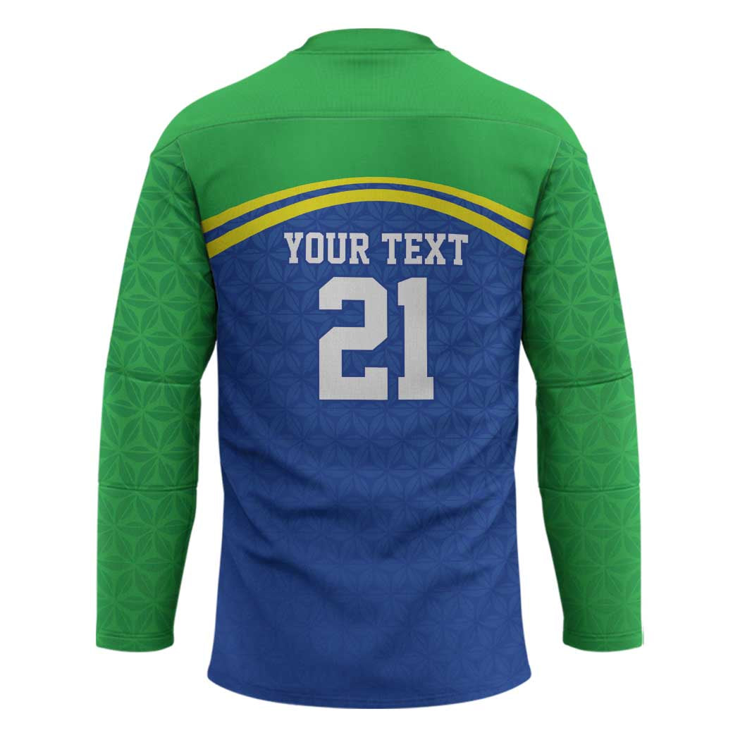 Tanzania Cricket Custom Hockey Jersey The Cows Tanzania Pattern - Wonder Print Shop