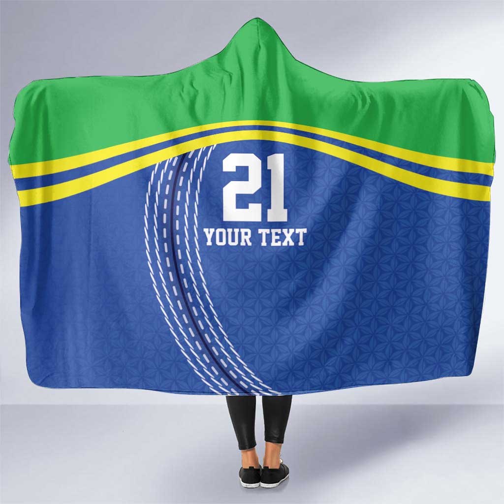 Tanzania Cricket Custom Hooded Blanket The Cows Tanzania Pattern - Wonder Print Shop