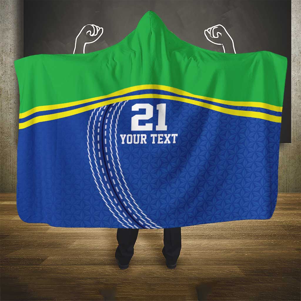 Tanzania Cricket Custom Hooded Blanket The Cows Tanzania Pattern - Wonder Print Shop