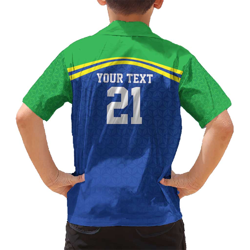 Tanzania Cricket Custom Kid Hawaiian Shirt The Cows Tanzania Pattern - Wonder Print Shop