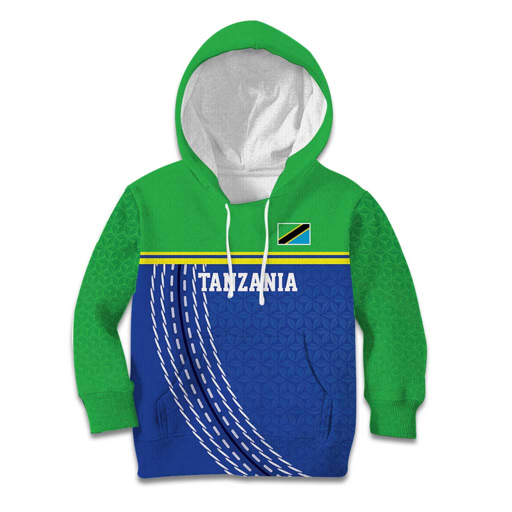 Tanzania Cricket Custom Kid Hoodie The Cows Tanzania Pattern - Wonder Print Shop
