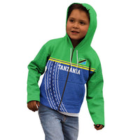 Tanzania Cricket Custom Kid Hoodie The Cows Tanzania Pattern - Wonder Print Shop