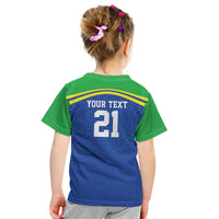 Tanzania Cricket Custom Kid T Shirt The Cows Tanzania Pattern - Wonder Print Shop