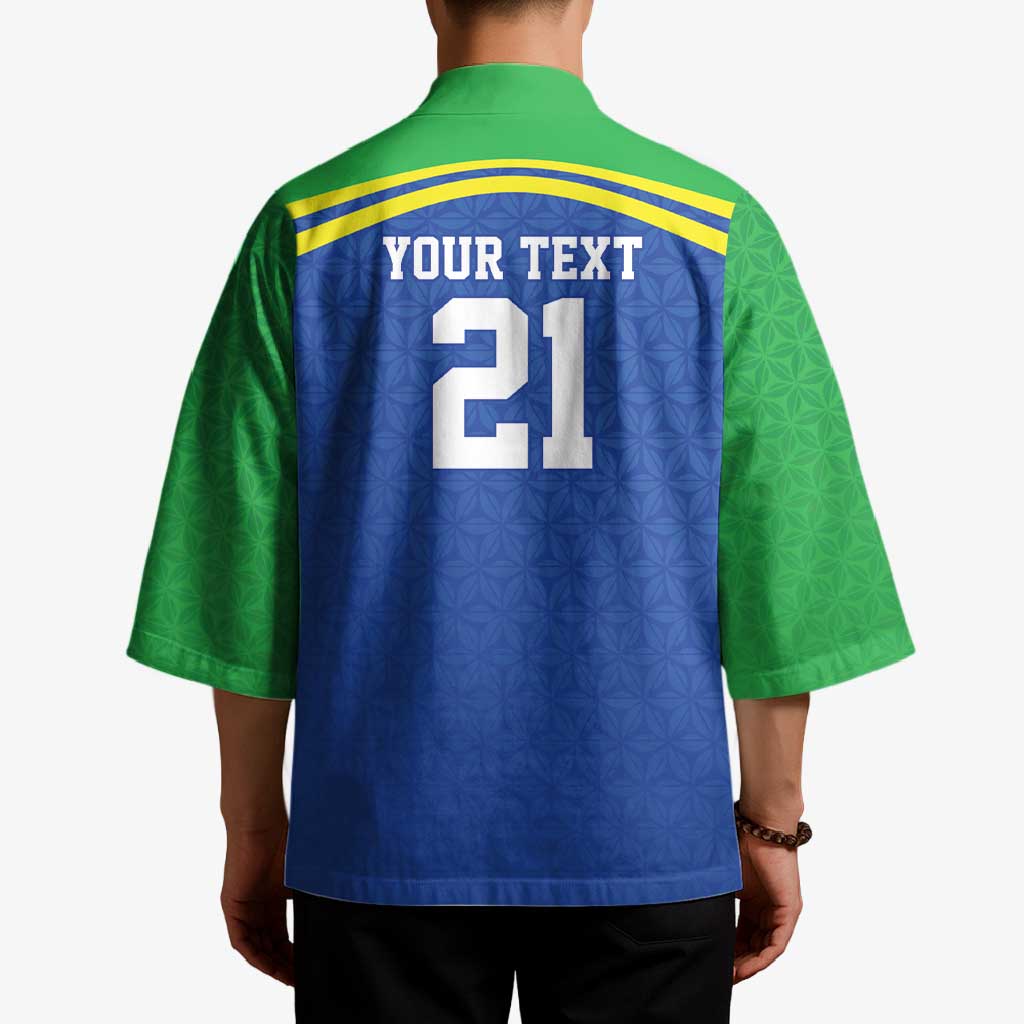 Tanzania Cricket Custom Kimono The Cows Tanzania Pattern - Wonder Print Shop