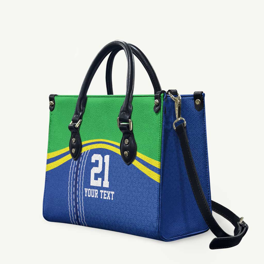 Tanzania Cricket Custom Leather Bag The Cows Tanzania Pattern - Wonder Print Shop