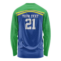 Tanzania Cricket Custom Long Sleeve Shirt The Cows Tanzania Pattern - Wonder Print Shop