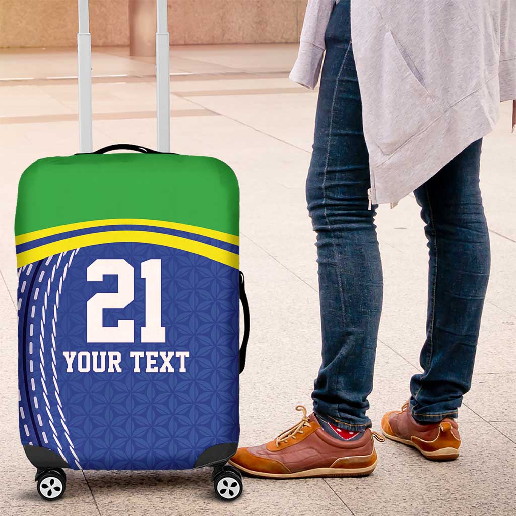 Tanzania Cricket Custom Luggage Cover The Cows Tanzania Pattern - Wonder Print Shop