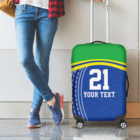 Tanzania Cricket Custom Luggage Cover The Cows Tanzania Pattern - Wonder Print Shop