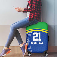 Tanzania Cricket Custom Luggage Cover The Cows Tanzania Pattern - Wonder Print Shop