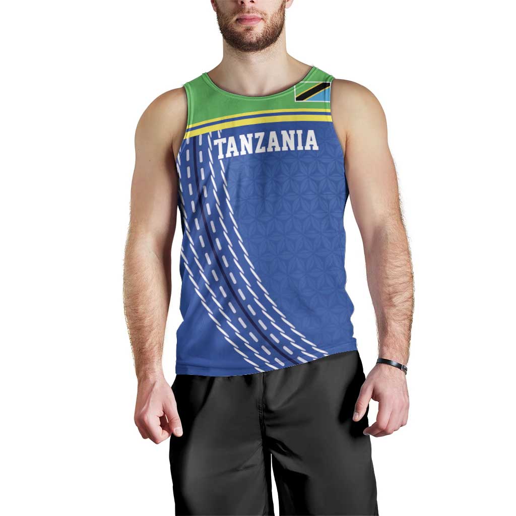 Tanzania Cricket Custom Men Tank Top The Cows Tanzania Pattern - Wonder Print Shop