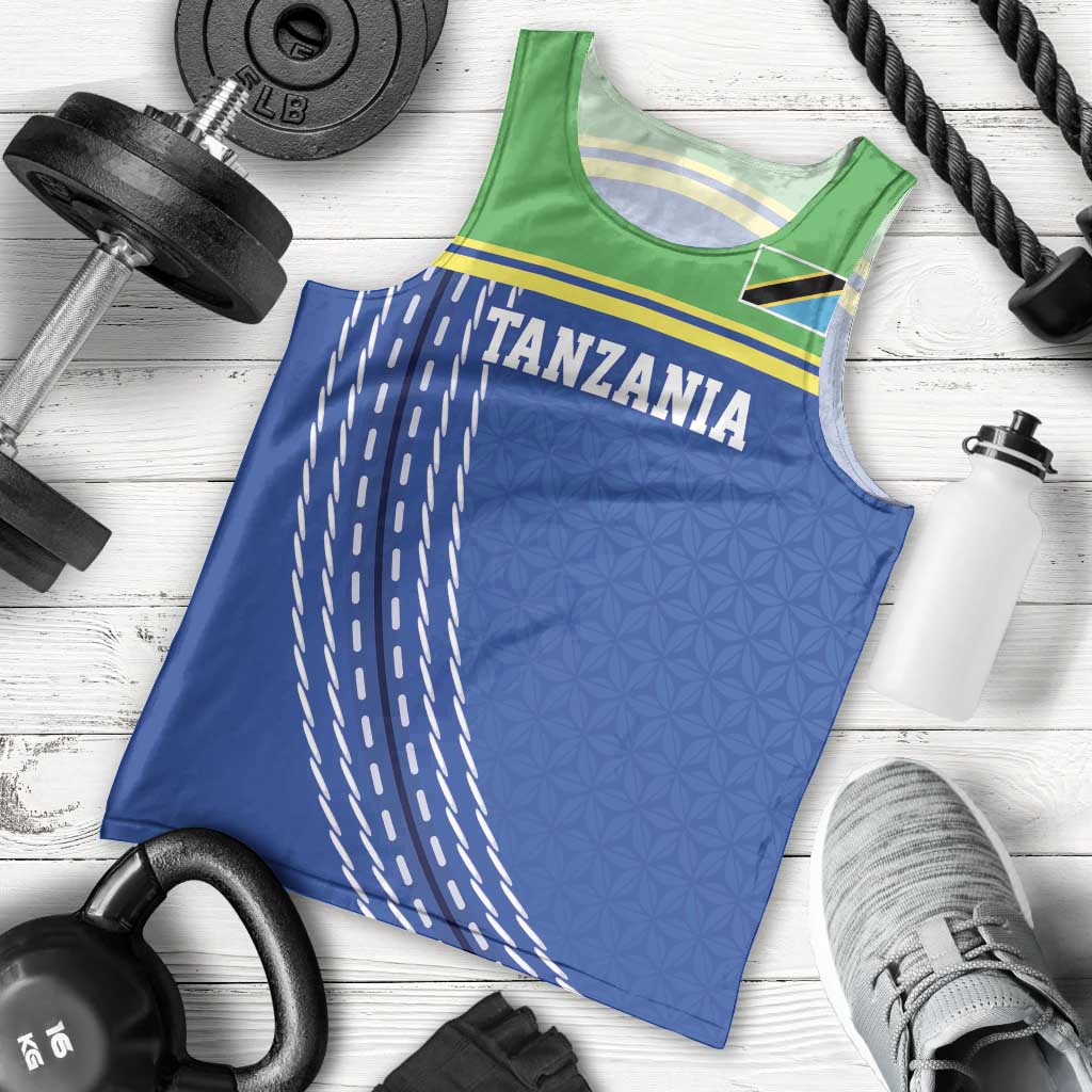 Tanzania Cricket Custom Men Tank Top The Cows Tanzania Pattern - Wonder Print Shop